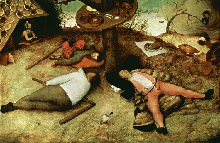 Pieter Bruegel the Elder Das Schlaraffenland Germany oil painting art
